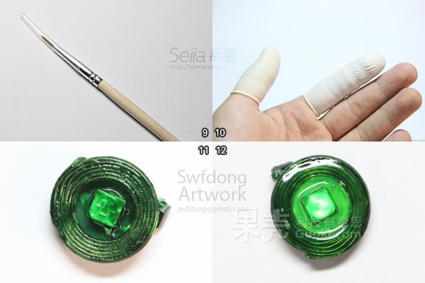 diy绿灯侠戒指